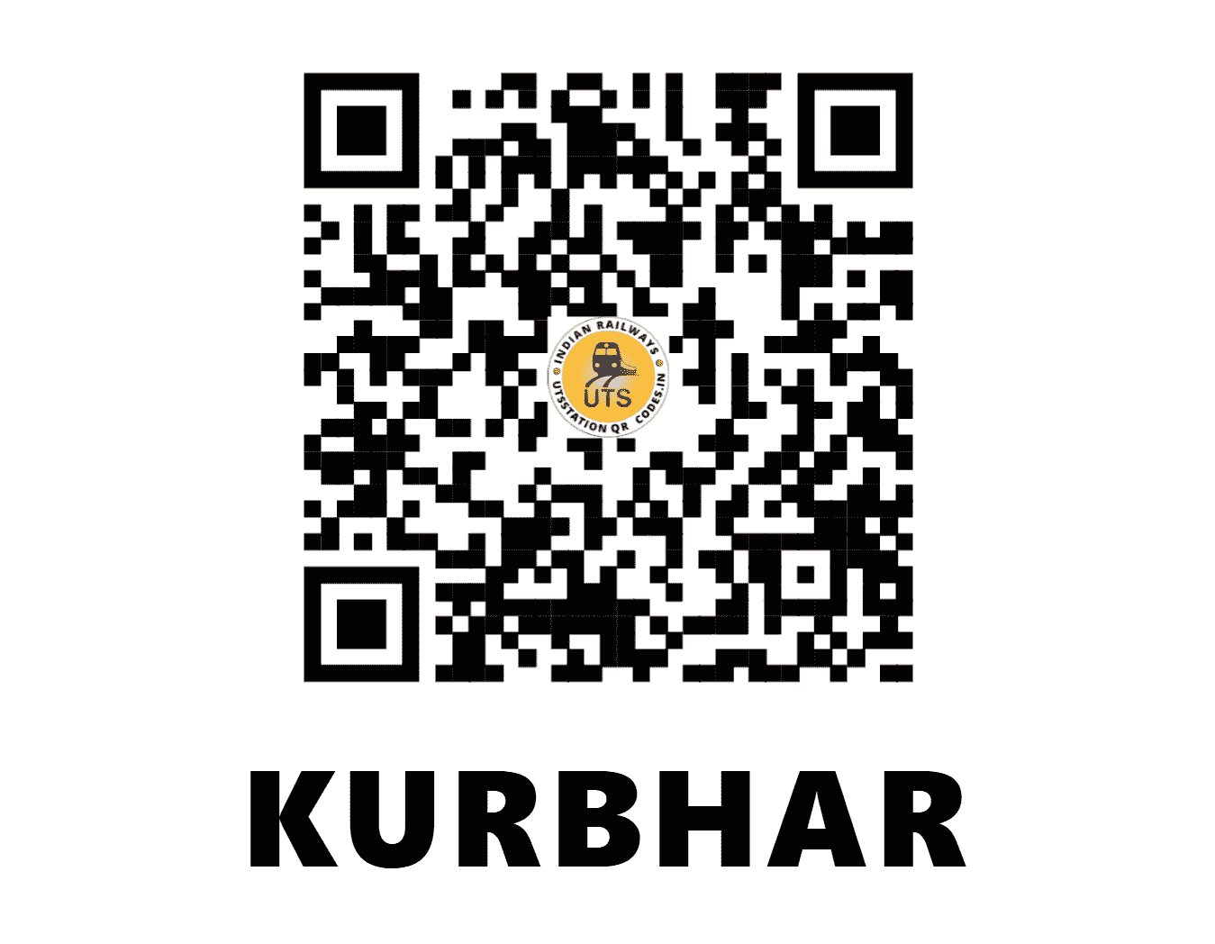 UTS QR Code for KURBHAR - KBE (NR - UTTAR PRADESH)